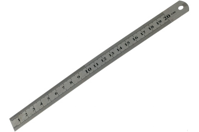 Линейка измерительная 200х19 мм металлическая FIT 19002