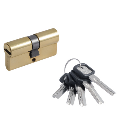 Цилиндровый механизм Нора-М, ключ-ключ, ЛПУ-60, усиленный, золото