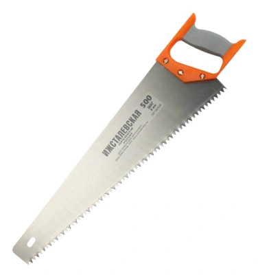 Ножовка по дереву 500 мм, шаг зубьев 8 мм, пластиковая рукоятка 23164