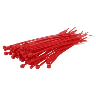 Набор хомутов Сибртех, пластиковые, красные, 3,6х250 мм, 100 шт