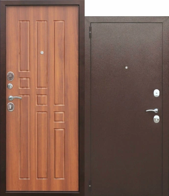 Входная металлическая дверь Гарда 8 мм, рустикальный дуб, 2050x860 мм (левая)