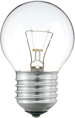 Лампа накаливания Philips шар прозрачный Standard P45 CL 40W E27 390lm 3000К, 871150001188650