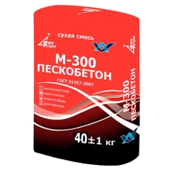 Сухая смесь пескобетон М-300 ФинСтрой (Гост), 40 кг