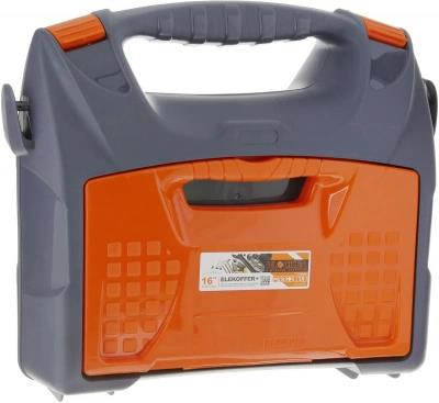 Серо-свинцовый/оранжевый кейс для электроинструмента с органайзером ELEKOFFER+, 16