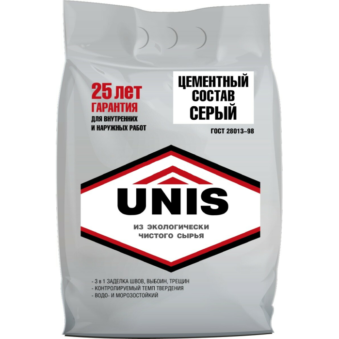 Цемент Unis, серый, 5 кг