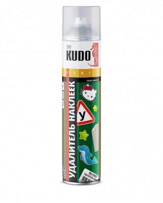 Удалитель наклеек и скотча KUDO 0,4 л KU-H401 для быстрого удаления самоклеющихся этикеток, наклеек, липких лент, остатков скотча с металлических, стеклянных, керамических и пластиковых поверхностей