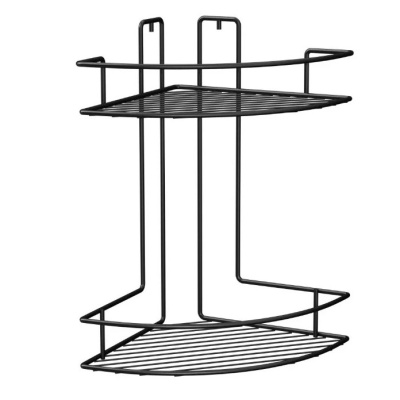 Полка для ванной комнаты двойная Гетсби, черный, FOR-RUS003 купить в отделе магазина Экономстрой