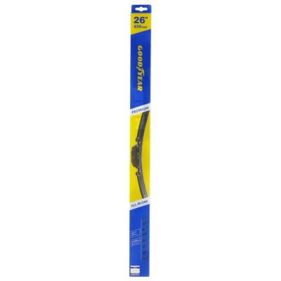 Щетка стеклоочистителя бескаркасная Goodyear Premium, 26&quot;/65 см (8 переходников)