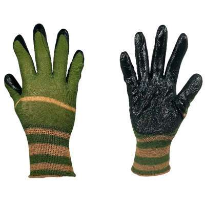 Перчатки нейлоновые с нитриловым покрытием Хаки купить в отделе магазина Экономстрой