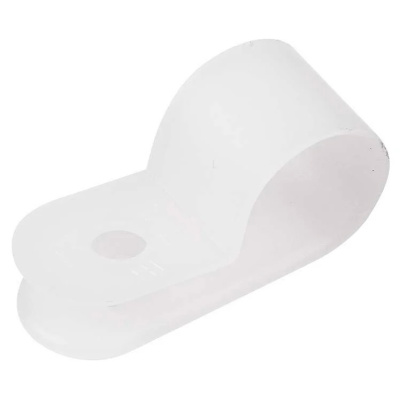 Скоба кабельная нейлоновая под винт ЭРА NO-225-267, 20 мм, 50 шт, белая купить в отделе магазина Экономстрой