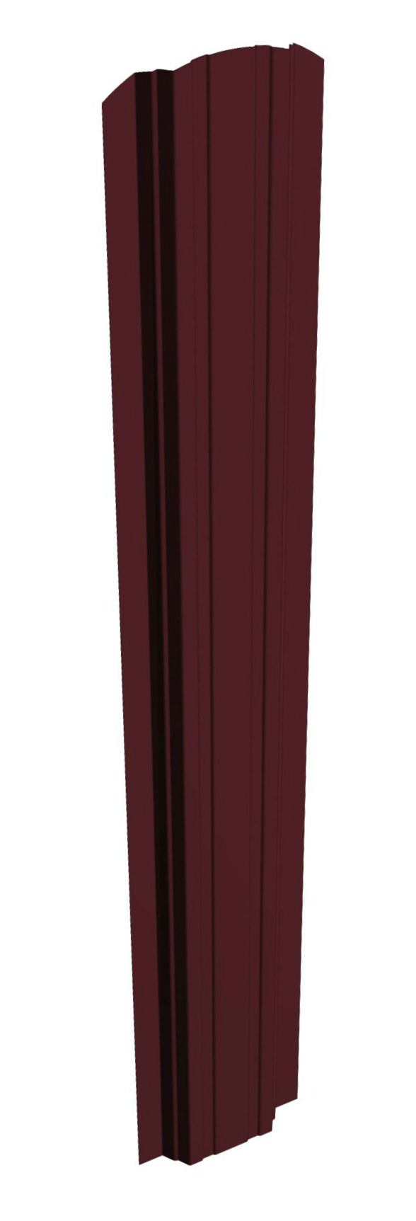 Евроштакетник П-образный фигурный, односторонний, шоколадно-коричневый (RAL 8017),109х2000 мм купить в отделе Евроштакетник магазина Экономстрой
