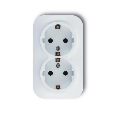 Розетка 2-местная с заземлением TOKOV ELECTRIC, 16А, IP20, 250В, белая купить в отделе магазина Экономстрой