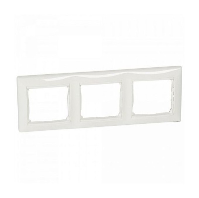 Рамка 3 поста белая VALENA (индивидуальная упаковка) (694242) купить в отделе магазина Экономстрой