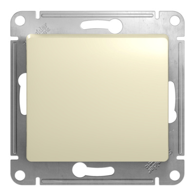 Выключатель Schneider Electric, Glossa, 1 клавишный, бежевый