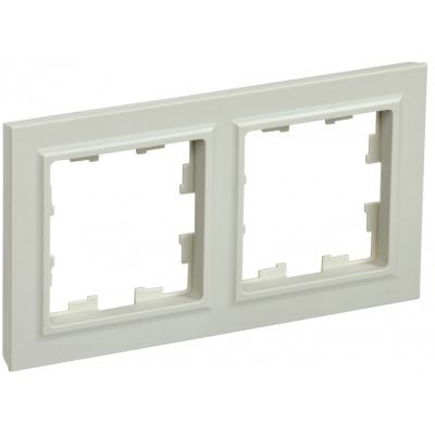 Рамка 2-местная BRITE IEK, бежевая, BR-M22-K10 купить в отделе магазина Экономстрой