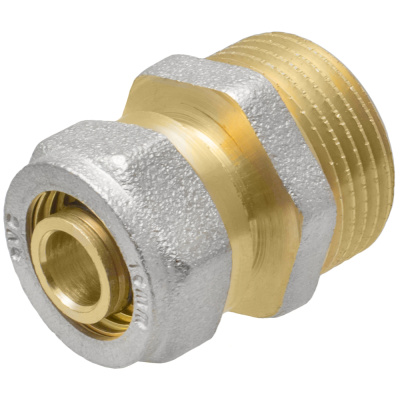 Соединитель обжимной с переходом на наружную резьбу MPF (MasterProf) ИС.072552, 16х3/4" купить в отделе магазина Экономстрой