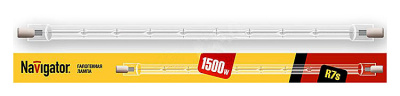 Лампа галогенная линейная Navigator J254 1500W R7s (94234 NH-J) 22500lm 2700К, ETM6862640