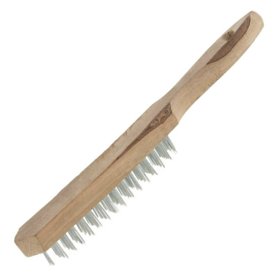 Щётка металлическая 6-рядная, деревянной ручкой  купить в отделе магазина Экономстрой
