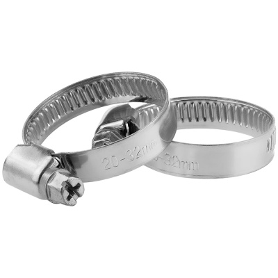 Хомут обжимной 9 мм MasterProf из нержавеющей стали 20-32 мм (2 шт) купить в отделе магазина Экономстрой