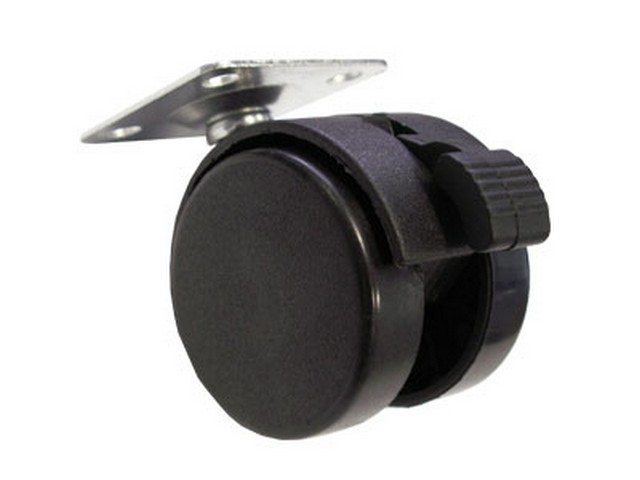 картинка Колесная опора мебельная открытая фланец D=40 со стопором EDSON 0903111 от магазина Экономстрой