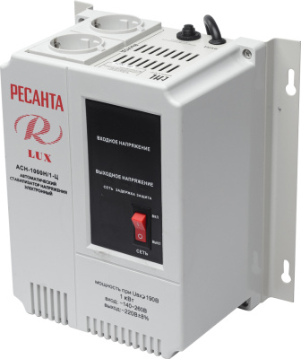 Стабилизатор напряжения однофазный Ресанта АСН-1000 Н/1-Ц Ресанта Lux, 1 кВт купить в отделе магазина Экономстрой