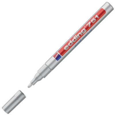 Маркер лаковый Edding E-751/54, серебряный, 1-2 мм купить в отделе магазина Экономстрой