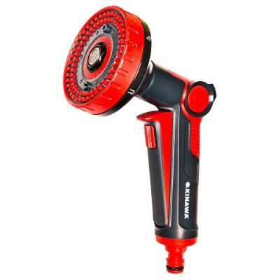 Пистолет-распылитель 6 режимов Okinawa, пластиковый, с клавишей купить в отделе магазина Экономстрой