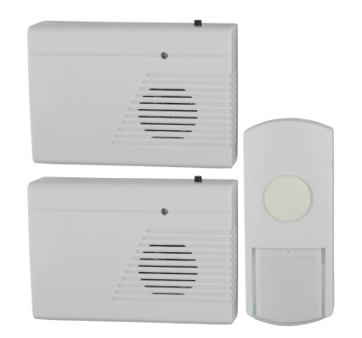 Звонок беспроводной ЭРА С91-2, 2 кнопки, с разной мелодией Б0018998 купить в отделе магазина Экономстрой