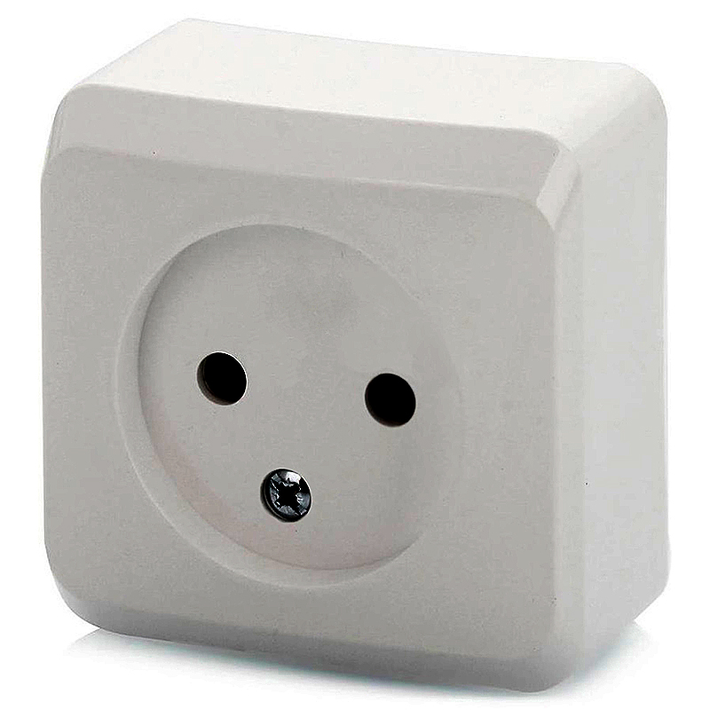 Розетка 1 местная без заземления открытой установки 16А 250В Белая Этюд Schneider Electric купить в отделе Розетки электрические магазина Экономстрой