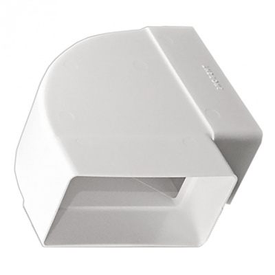 Колено горизонтальное плоское 110х55 мм, 90 градусов купить в отделе магазина Экономстрой