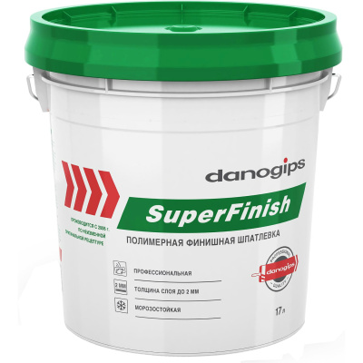 Шпатлевка DANOGIPS (Sheetrock) SuperFinish универсальная готовая 28 кг (17 л) купить в отделе магазина Экономстрой