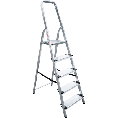 Стремянка алюминиевая Новая Высота NV 1117, 5 ступеней, ширина ступени - 130 мм купить в отделе магазина Экономстрой