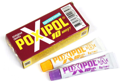 Клей POXIPOL, эпоксидный, прозрачный, 14 мл
