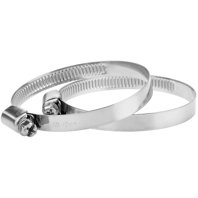 Хомут обжимной 9 мм MasterProf из нержавеющей стали 50-70 мм (2 шт) купить в отделе магазина Экономстрой