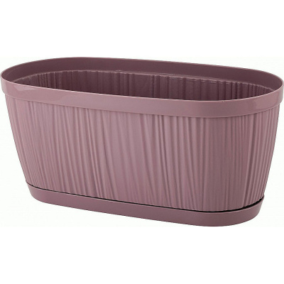 Горшок для цветов InGreen BARCELONA, 2,7 л, 275х145 мм, овальный, морозная слива купить в отделе магазина Экономстрой