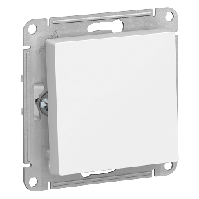 Выключатель 1 клавишный белый Atlas ATN000111