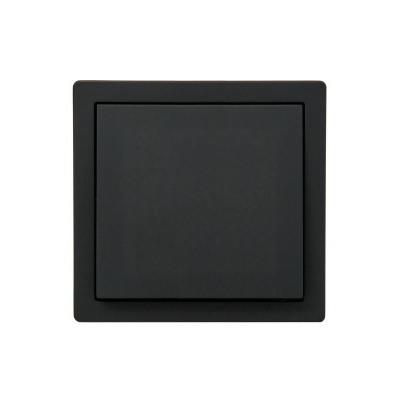 Выключатель 1- клавишный  Lezard Leto, черный купить в отделе магазина Экономстрой