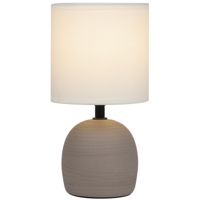 Настольная лампа Rivoli, Sheron, 7044-503 1, керамика, коричневая с абажуром, Е14, 40 ВТ купить в отделе магазина Экономстрой