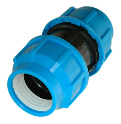 Муфта ПНД компрессионная соединительная, 40х40 мм купить в отделе магазина Экономстрой