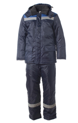Костюм рабочий зимний Стандарт с СОП, темно-синий, р.(56-58) 112-116/182-188 купить в отделе магазина Экономстрой