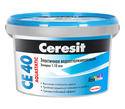 Затирка Ceresit CE 40 Aquastatic №43, багама, 2 кг купить в отделе магазина Экономстрой