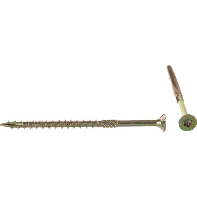 Саморез конструкционный потайной Torx по дереву, желтый цинк, 4х70 мм (10 шт) купить в отделе магазина Экономстрой