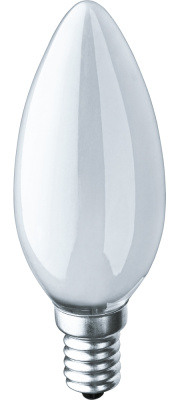 Лампа накаливания Navigator NI-B-40-230-E14-FR свеча матовая B35 40W E14 388lm 2700К, 94308
