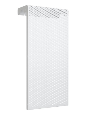 Экран для радиатора перфорированный 290x610x140 3-х секционный, сталь, белый