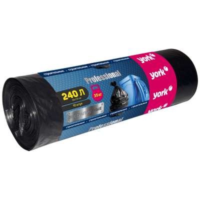 Мешки строительные прочные York, 240 л, 10 шт купить в отделе магазина Экономстрой