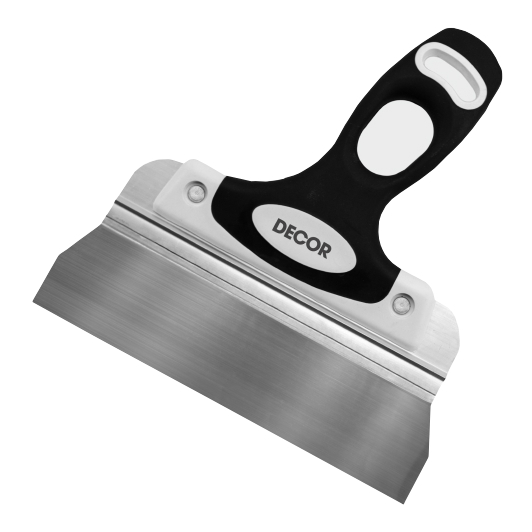 Шпатель фасадный DECOR, нержавеющая сталь, 250 мм, двухкомпонентная ручка купить в отделе Шпатели фасадные магазина Экономстрой