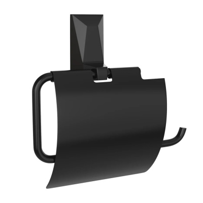 Держатель для туалетной бумаги с крышкой Kleber Ice Black KLE-ICE043BL купить в отделе магазина Экономстрой
