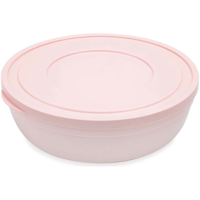 Салатник SANDY низкий с крышкой, розовый, 1 л, 16,9 см купить в отделе магазина Экономстрой