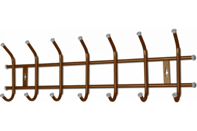 Вешалка настенная металлическая 7 рожков 675 х 80 х 165  мм купить в отделе магазина Экономстрой