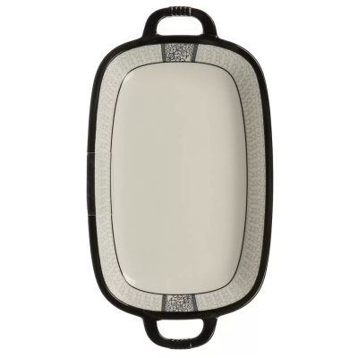 Блюдо керамика, прямоугольное, 18х33х4 см, с ручками, RasheL, R-33101 купить в отделе магазина Экономстрой